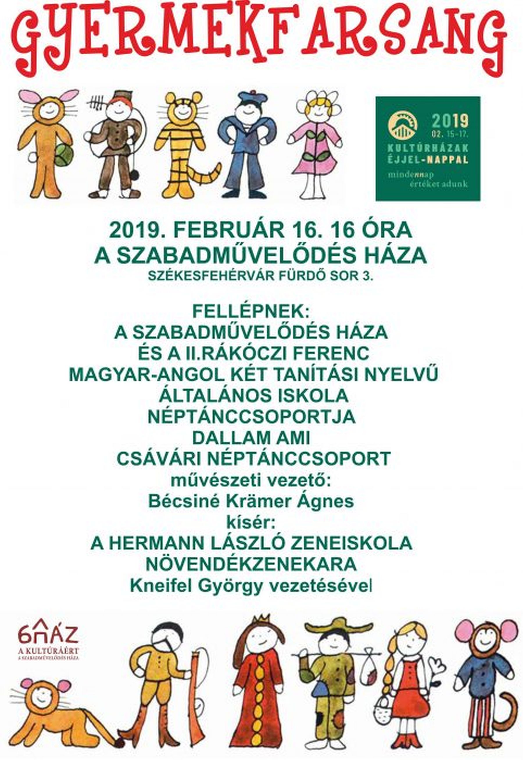 Kultúrházak Éjjel-Nappal - gyermekfarsang is lesz A Szabadművelődés Házában